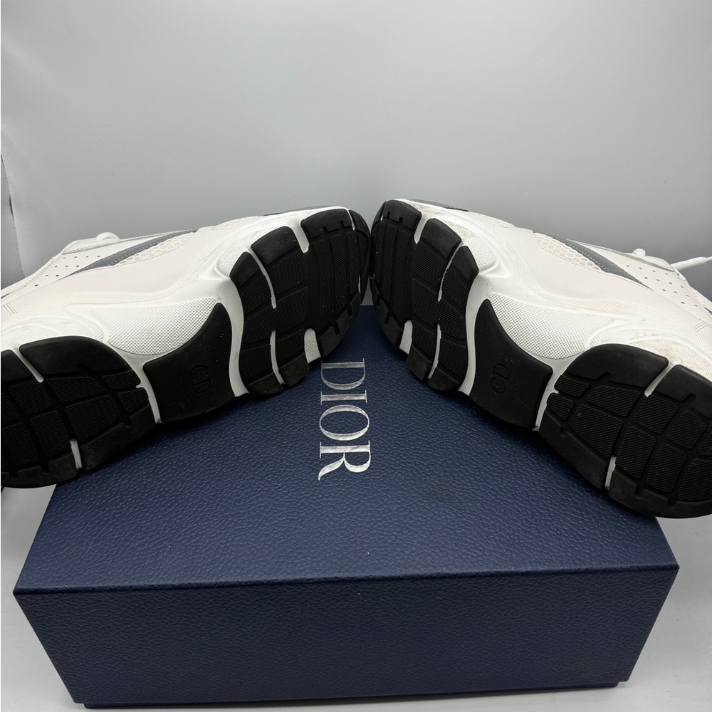 Dior White and Gray Men's Chunky Sneakers - Picture 5 of 7